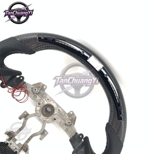 <span class=keywords><strong>Volant</strong></span> de voiture en fibre de carbone noire personnalisé, livraison rapide d'usine, pour Infiniti G37 <span class=keywords><strong>G27</strong></span> - Product Image 4