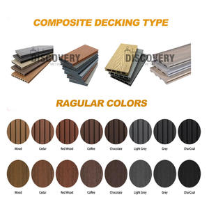 Planches de terrasse en composite WPC de 2e génération, surface en bois grainé ignifuge, différentes tailles, pour jardin extérieur, balcon - Product Image 5