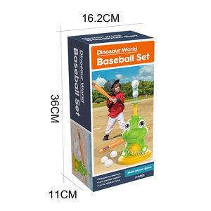 Neues Design Dinosaurier form <span class=keywords><strong>Baseball</strong></span> Pitching Machine Trainings geräte mit Fledermaus und 3PCS 7CM PE Baseballs - Product Image 6