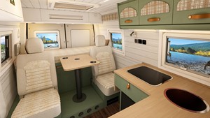 SAIC MAXUS V80 RV 2024 2.0 T <span class=keywords><strong>Caravane</strong></span> AMT avec générateur, panneau solaire, climatisation, salle de bain privée, lave-linge, réfrigérateur - Product Image 6