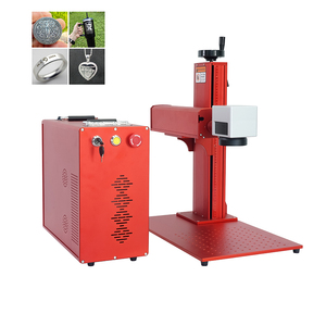Machine de marquage laser d'armoire de couleur Jpt Mopa graveur laser à double fibre pour les petites entreprises cadeaux en métal pièces de monnaie et artisanat - Product Image 1