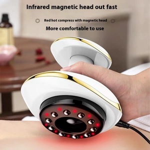 เครื่องนวดไฟฟ้าแบบถ้วยดูดพร้อมหัวนวด 30 หัว 9 ระดับความแรง ประคบร้อน แสงสีแดงและสีน้ำเงินบำบัด ลูกบอลนวดเส้นลมปราณ - Product Image 2