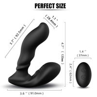 Vibromasseur Lapin en Silicone Rechargeable USB 9 Modes de Vibration Étanche Godemiché Anal Masseur de Prostate Plug Anal pour Femmes et Hommes