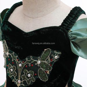 Robes de princesse pour petites filles, costume de <span class=keywords><strong>reine</strong></span>, costume de fête d'anniversaire, costume de fête sur le thème de <span class=keywords><strong>la</strong></span> neige, costume d'Halloween, déguisement Anna <span class=keywords><strong>Elsa</strong></span> pour enfant - Product Image 4
