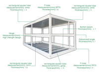 Maison conteneur mini préfabriquée pliable à faible coût, ignifuge et étanche, design moderne, pour chambre à coucher