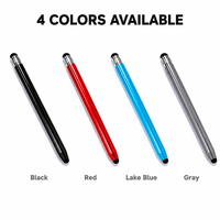 Stylet passif universel capacitif compatible avec les écrans tactiles pour téléphone, tablette, ordinateur portable, double embout en caoutchouc, sans batterie, pour l'écriture