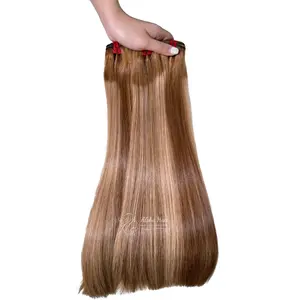 Bestseller verfügbar langlebig günstig beliebtes Produkt knochengerades vietnamesisches rohes Haar natives Haarverlängerung Schönheitsprodukt