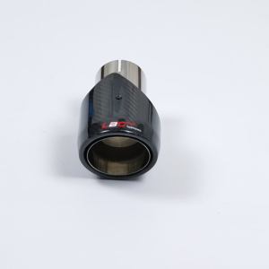 Embout d'échappement de voiture en acier inoxydable 105MM en Fiber de carbone Style poisson <span class=keywords><strong>volant</strong></span> embout de silencieux poli pour Modification automatique - Product Image 4