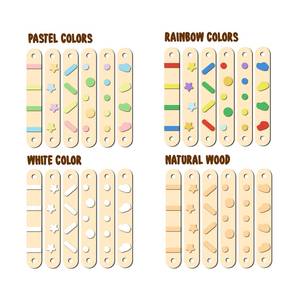 Jouet éducatif Montessori, marchepied pour enfants unisexe, poutre d'équilibre double face pour les enfants <span class=keywords><strong>de</strong></span> 2 <span class=keywords><strong>à</strong></span> 7 ans - Product Image 6