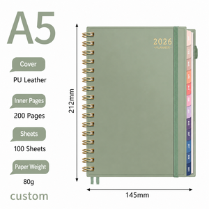 Agenda Aziendale Personalizzata con Logo Stampato, Copertina in Pelle PU Minimalista con Angoli Arrotondati, <span class=keywords><strong>Libro</strong></span> degli Indirizzi Aziendale in Tessuto - Product Image 5