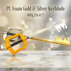 Espada <span class=keywords><strong>Keyblade</strong></span> de Roxas de Kingdom Hearts, Réplica de Plástico PU para Cosplay, Juguete Seguro y Suave para Exhibición, Venta al Por Mayor - Product Image 1