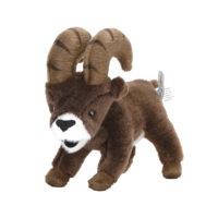 Jouet en peluche de chèvre personnalisable en coton PP et cachemire, jouet en peluche de chèvre simulé en laine de chèvre avec OEM ODM