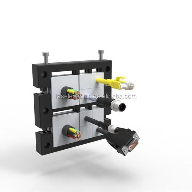 High-performance KEL 16 Centrally Split Multi Cable Transit Frames KEL 16|8 42168 for Cable with Connector