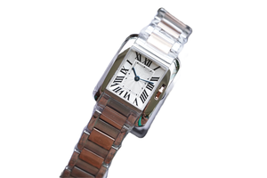 Orologio Classico Retrò con Quadrante Quadrato Dorato, Lussuoso e alla Moda, in Acciaio Inossidabile per Donne, con Cristallo Zaffiro e Movimento Meccanico Cartieres - Product Image 3