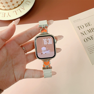 2025 nouvelles femmes mince Silicone bande magnétique pour <span class=keywords><strong>Apple</strong></span> <span class=keywords><strong>Watch</strong></span> 38/40/41mm 42/44/45/49mm Ultra dame mode <span class=keywords><strong>Bracelet</strong></span> <span class=keywords><strong>Bracelet</strong></span> - Product Image 2