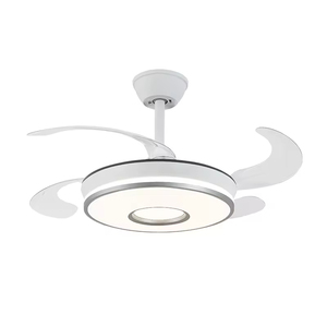 Vàng 42-Inch Hiện Đại Tối Giản LED Quạt Trần Có Thể Thu Vào Ánh Sáng Điều Khiển Từ Xa 6 Tốc Độ Cho Phòng Khách Phòng Ăn Phòng Ngủ - Product Image 6