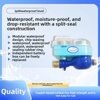 Compteur d'eau intelligent à carte IC prépayée, entièrement étanche et résistant à l'humidité, pour le contrôle des vannes des puits d'eau souterraine ruraux ; Compteur d'eau certifié IP68