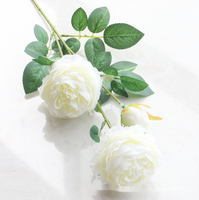 Grosir Dekorasi Pernikahan Sutra Peony Bunga Buatan 3 Kepala Bunga Peony Buatan Bunga Pengaturan