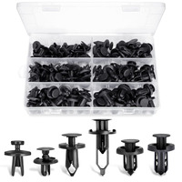 Jeu de rivets en nylon pour pare-chocs de voiture, clips d'aile de panneau de garniture de porte