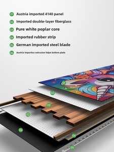 Ensemble de <span class=keywords><strong>fixation</strong></span> pour snowboard Freestyle pour enfants et hommes, niveau débutant complet, polyvalent, coupe plane, tout-terrain, durable, résistant à l'eau - Product Image 3