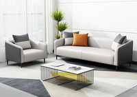 Canapé d'angle élastique de luxe abordable pour salon d'appartement, mobilier en forme de U, ensemble de canapés de bureau pour négociations commerciales