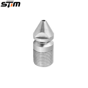 Buse de nettoyeur haute pression Stm, filetage G1/4, en acier inoxydable, pour débouchage, détartrage et décapage des tuyaux - Product Image 1