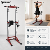 Tour de musculation multifonctionnelle en fer, station de traction réglable en hauteur, support de dips pour entraînement complet du corps, équipement de fitness pour la maison