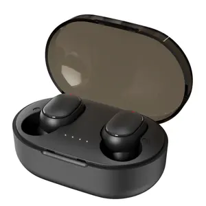 A6R Mini LED Power Display Wireless Earphones Shallow In-Ear Earbuds with Anti-Noise Microphone and As Low As 20 Seconds Delay