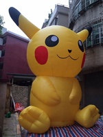 Pokemon pikachu/pikachu inflable gigante, publicidad personalizada, venta al por mayor