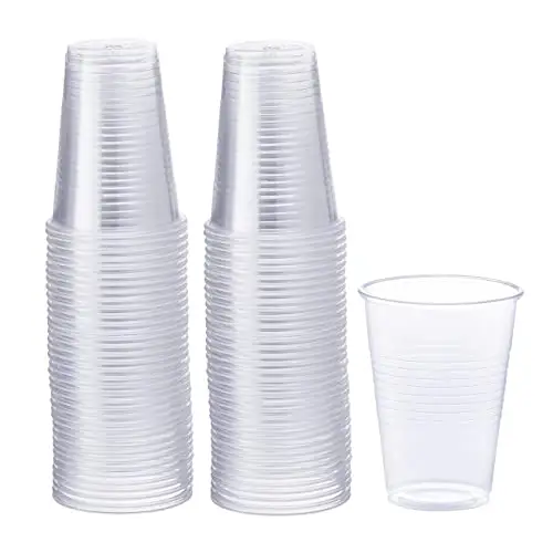Plastik bardaklar tek kullanımlık şeffaf parti içecek bardakları şeffaf plastik bardaklar toplu soğuk su için