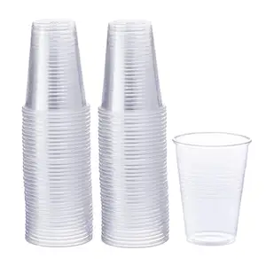 Plastic Cups Disposable Clear Party Drinking Cups Transparent Plastic Cups in Bulk for Cold Water