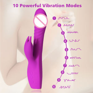 MEIPER 3-in-1 mükemmel tavşan çift taraflı dokunarak G Spot vibratörler kadınlar g-spot yapay penis stimülasyon vibratör seks oyuncakları zevk - Product Image 5