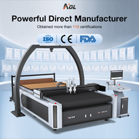 Machine de découpe à plat AOYOO pour tissu enduit de PVC, solution de production automatique
