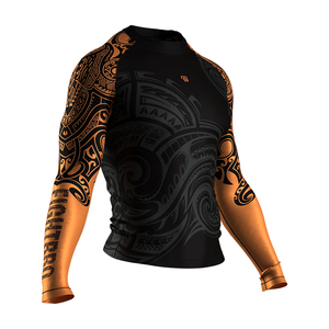 Personnalisez votre propre logo, <span class=keywords><strong>rashguard</strong></span> imprimé par sublimation, <span class=keywords><strong>rashguard</strong></span> pour <span class=keywords><strong>homme</strong></span> à séchage rapide, short de grappling MMA - Product Image 4