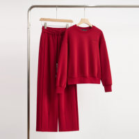 Ensemble Sportif Jaune pour Femme 2026 Nouvelle Collection Automne – Hoodie Oversize Décontracté et Ensemble Deux Pièces Géométrique Respirant Tendance Jeunesse
