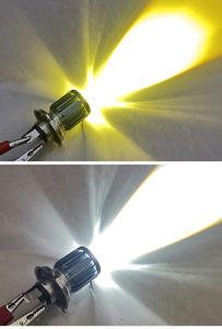 Phare LED pour moto BA20D H4, projecteur avant bicolore, feux antibrouillard étanches pour rénovation/amélioration - Product Image 5