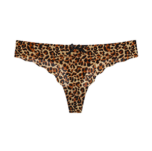 Culottes string sexy en satin de nylon sans couture avec bordure à motif vague pour <span class=keywords><strong>jeunes</strong></span> filles - Product Image 3