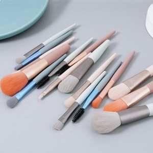 Ensemble de 8 Mini Pinceaux de Maquillage Portable, Doux Synthétiques pour Poudre, Fond de Teint, Ombre à Paupières, Sourcils, Lèvres – Trousse de Voyage - Product Image 4