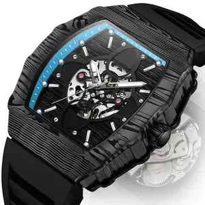 Factory Wholesale High Quality Fashion Fully Automatic Mechanical Hollow Men's Watch