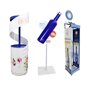 Tùy chỉnh sàn rượu vang chai hiển thị đứng cho các cửa hàng bán lẻ cửa hàng siêu thị - Product Image 3