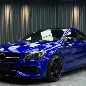 Bleu profond PET liquide voiture vinyle Film décalcomanie technologie de dégagement d'air PVC style décoration accessoires voiture changement couleur Film - Product Image 3