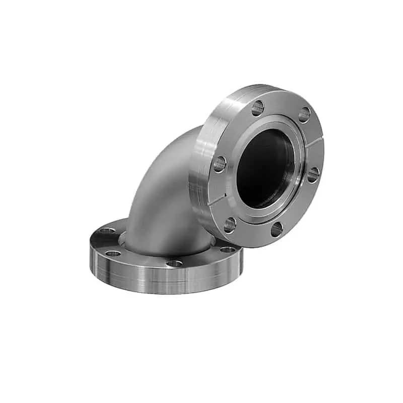 Stainless Steel SS304 SS316L CF 90 Degree Elbow Rotatable CF Bend Flange Tube Fittings