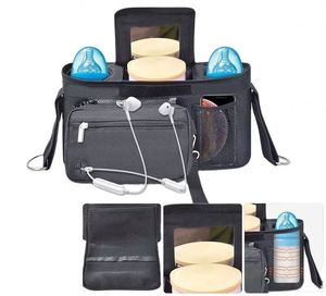 Sac de rangement pour poussette BSCI, organisateur suspendu pour couches de bébé, sac de poussette personnalisé avec porte-gobelets chauffants pour couches de bébé - Product Image 3