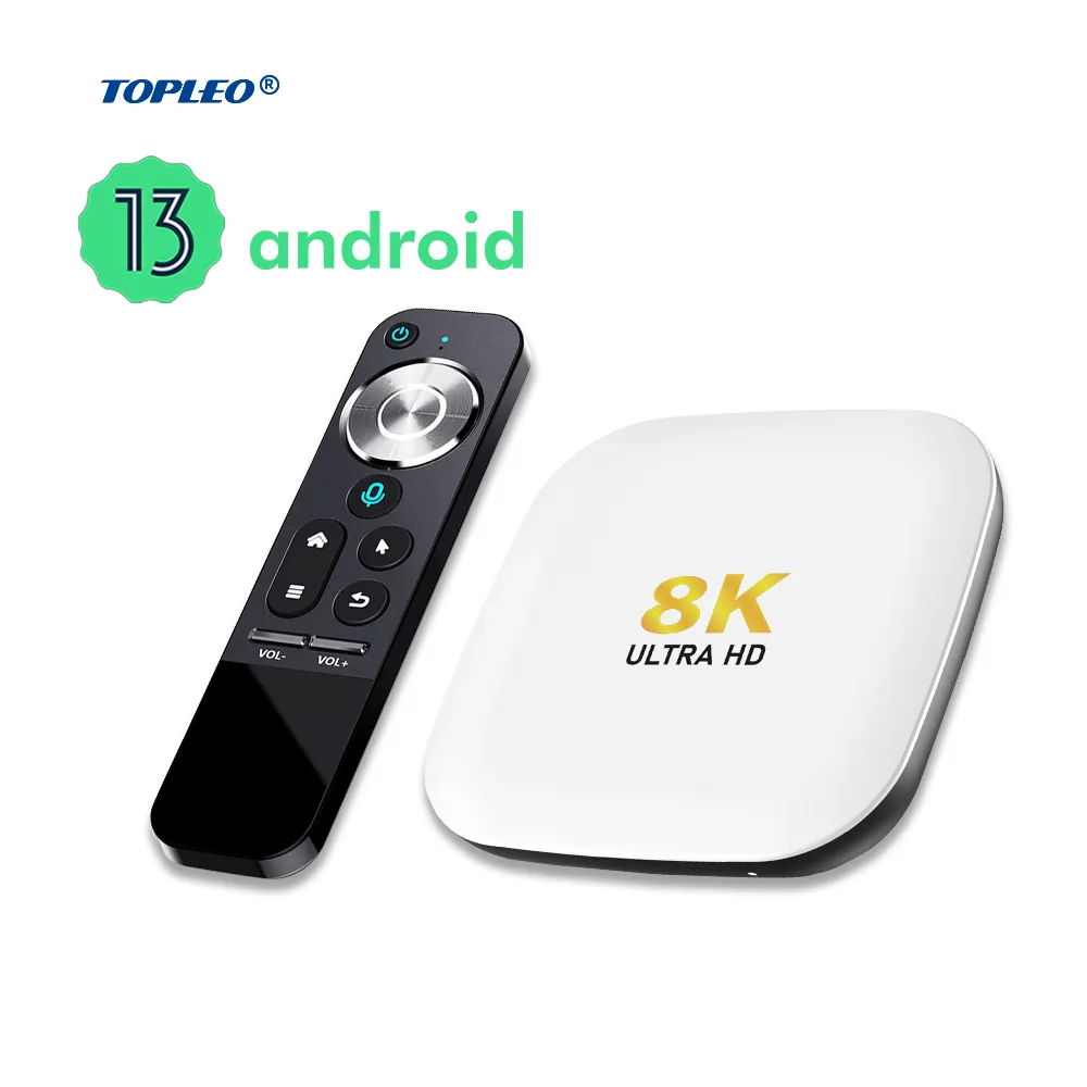 Topleo H96 MAX M2 TV-Box Smart Set-Top-Box verwandeln gewöhnliche TV in Smart Audio und Video Android 13 Smart-TV-Box
