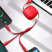 Kabel Pengisi Daya Tipe C Lipat Portabel 2026, Kabel Data USB C Super Cepat untuk Perjalanan, Dapat Disesuaikan