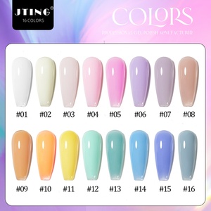 JTING Gel Constructeur BIAB Professionnel 16 Couleurs en Bouteille pour Extension d'Ongles, Végan et Sans Cruauté Animale, Vernis Gel OEM Marque Privée - Product Image 4