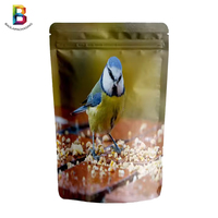 Sacs d'emballage personnalisés de haute qualité pour aliments pour oiseaux, sacs en plastique refermables pour graines de perroquets, emballage pour aliments pour oiseaux de compagnie