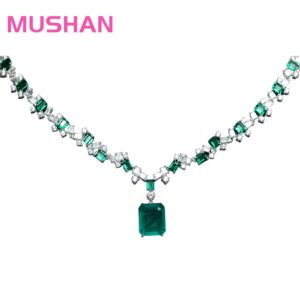 MUSHAN Collier de luxe en argent sterling 925 avec diamant à haute teneur en carbone pour les occasions de fête. - Product Image 1