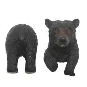 [Sculpture d'ours de câlin d'arbre] 1pc arbre d'ours noir suspendu-décoration extérieure de résine de sculpture d'arbre pour le <span class=keywords><strong>jardin</strong></span> et les cadeaux - Product Image 2