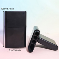 Boîte de rangement pour cigarettes à 4 trous, étui à cigarettes et boîte de rangement pour briquet, accessoires pour fumeurs, étui à cigarettes
